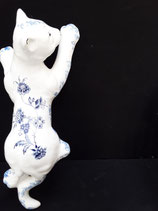Chat Côté Gauche Faience De Desvres Hauteur 30 cm