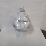 Tirelire Originale Exagonale Faience De Desvres Hauteur 21cm