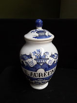 Pot à Pharmacie U.AUREUM Hauteur 27 cm Diamètre 9 cm Faience de Delft