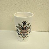 Gobelet, verre à dent Décor Desvres faience de Desvres Hauteur 12,t cm Diamètre 7,5 cm
