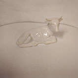 Bœuf pour crèche Faience de Desvres Longueur 9cm Hauteur 6cm