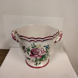 Cache Pot Faience De Desvres Décor Strasbourg Hauteur 15cm Diamètre 16cm
