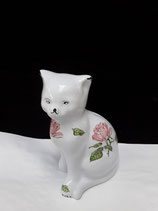 Tirelire Chat Faience de Desvres Hauteur 15 cm possibilité d ajouter un prénom et une date (10 euros supp )