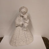 La Vierge et L Enfant Faience De Desvres Hauteur 25 cm L 17cm