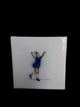 Ancien Carreau Delft Cirque réf 9  dimensions 13 ×13 cm stock 2