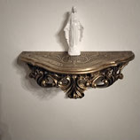 Vierge Miraculeuse Blanche Faience De Desvres Hauteur 14,5 cm