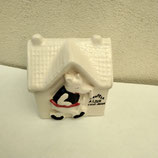 Tirelire Villa Prosper Faience De Desvres Hauteur 10 cm L 8,5 cm
