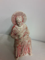 La Boulonnaise assise Faience de Desvres Hauteur 23 cm diamètre 9 cm