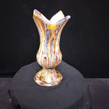 Nouveau ! Joli Vase Art Nouveau Faience De Desvres Hauteur 17,5cm Largeur 7,5 cm