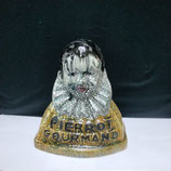 Pierrot Gourmand Sucettes Faience De Desvres Craquelé  Hauteur 22cm Longueur 20,5 cm