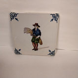 Carreau Carrelage Faience De Delft 10cm Le Paysan