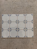 Lot De 12 Anciens Carreaux Carrelages Faience de Desvres 11cm