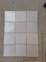 Lot de 12 Anciens   Carreaux Carrelages Ponchon craquelés ref AB71 11cm x 11cm