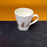 Mug aux 3 Fleurs Faience Hauteur 10cm Diamètre 8cm