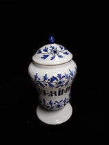Pot FARINE Hauteur 19 cm Diamètre 7 cm Faience de Delft