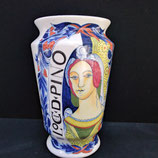 Pot à Pharmacie Faience de Desvres ( Masse ) Hauteur 30cm Diamètre 16cm Décor Italien