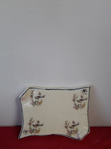 Nouveau Modèle Plaque de Porte Faience de Desvres Hauteur 12 cm Largeur 16,5 cm