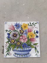 Fresque Faience de Desvres Desvre26cm ×26 cm