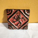 Ancien Carreau Carrelage Le Lion Des Flandres 9,5 cm