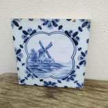 Ancien Carreau Carrelage Faience De Desvres 13cm Moulin Maisonnette