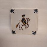 Carreau Carrelage Faience De Delft 10cm Cavalier Couleur