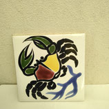 Carreau Carrelage Crabe  Faience De Desvres 15cm Fourmaintraux Delassus