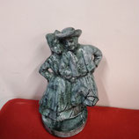 Couple Breton Bretonne Faience De Desvres Hauteur 22cm