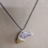 Collier numéro 11 en Faience De Desvres piece unique
