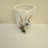 gobelet, verre à dent Décor coquelicots Faience De Desvres Hauteur 12,5 cm Diamètre 7,5 cm