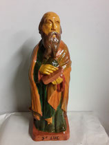 Saint Luc Hauteur 41 cm Faience de Desvres