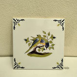 Carreau Carrelage Faience De Desvres 13cm Fourmaintraux Delassus Oiseau
