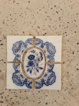 5 Anciens Carreaux Carrelages Faience de Delft 27cm ×27 cm