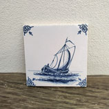 Carreau Carrelage Faience De Delft 10cm Bateau Voilier