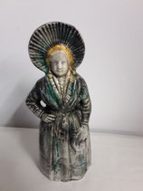 Boulonnaise Faience de Desvres Hauteur 23 cm diamètre 8,5 cm