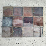Lot de 12 carreaux Pavés Faience De Desvres lot numéro 1 épaisseur 1,5 cm 10 cm