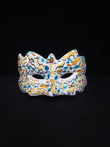 Masque  en Faience de Desvres s accroche Facilement Hauteur 10cm Longueur 16cm