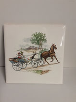 Carreau Diligence Faience De Desvres 15cm ×15cm