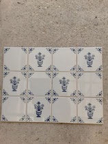 Lot de 12 Carreaux Carrelages Faience de Desvres 11cm