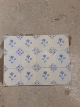 Lot De 12 Anciens Carreaux Carrelages Faience de Desvres 11cm