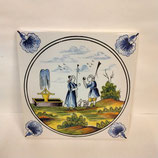 Carreau Carrelage Faience De Desvres 13cm Fourmaintraux Delassus enfants