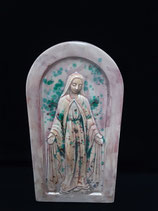 Plaque Religieuse Faience de Desvres Hauteur 29cm Largeur 15cm