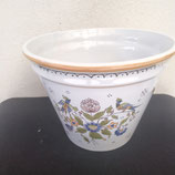 Cache Pot Faience De Desvres Décor Moustier Faience de Desvres Hauteur 15cm Diamètre 20cm