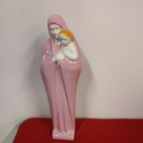 La Vierge et L enfant Faience De Desvres Hauteur 28cm