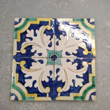 4 Anciens Carreaux Carrelages Faience De Desvres 13cm Fourmaintraux Courquin