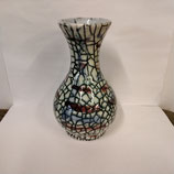 Nouveauté ! Vase Faience De Desvres Craquelé Hauteur 17,5 cm   Diamètre 6,5 cm