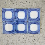 Lot De 6  Anciens Carreaux Carrelages Faience De Desvres 11cm Fourmaintraux Hornoy
