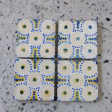4 Anciens Rares Carreaux Carrelages 11cm Faience De Desvres Fourmaintraux