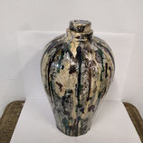 Nouveau ! Grand Soliflor Art Déco Faience De Desvres Hauteur 28 cm
