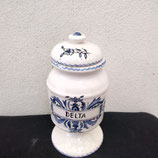 Pot à Pharmacie delta Faience De Desvres Hauteur 21cm Diamètre 10cm