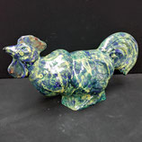 Coq Faience De Desvres Longueur 34 cm Hauteur 17 cm Multicolores